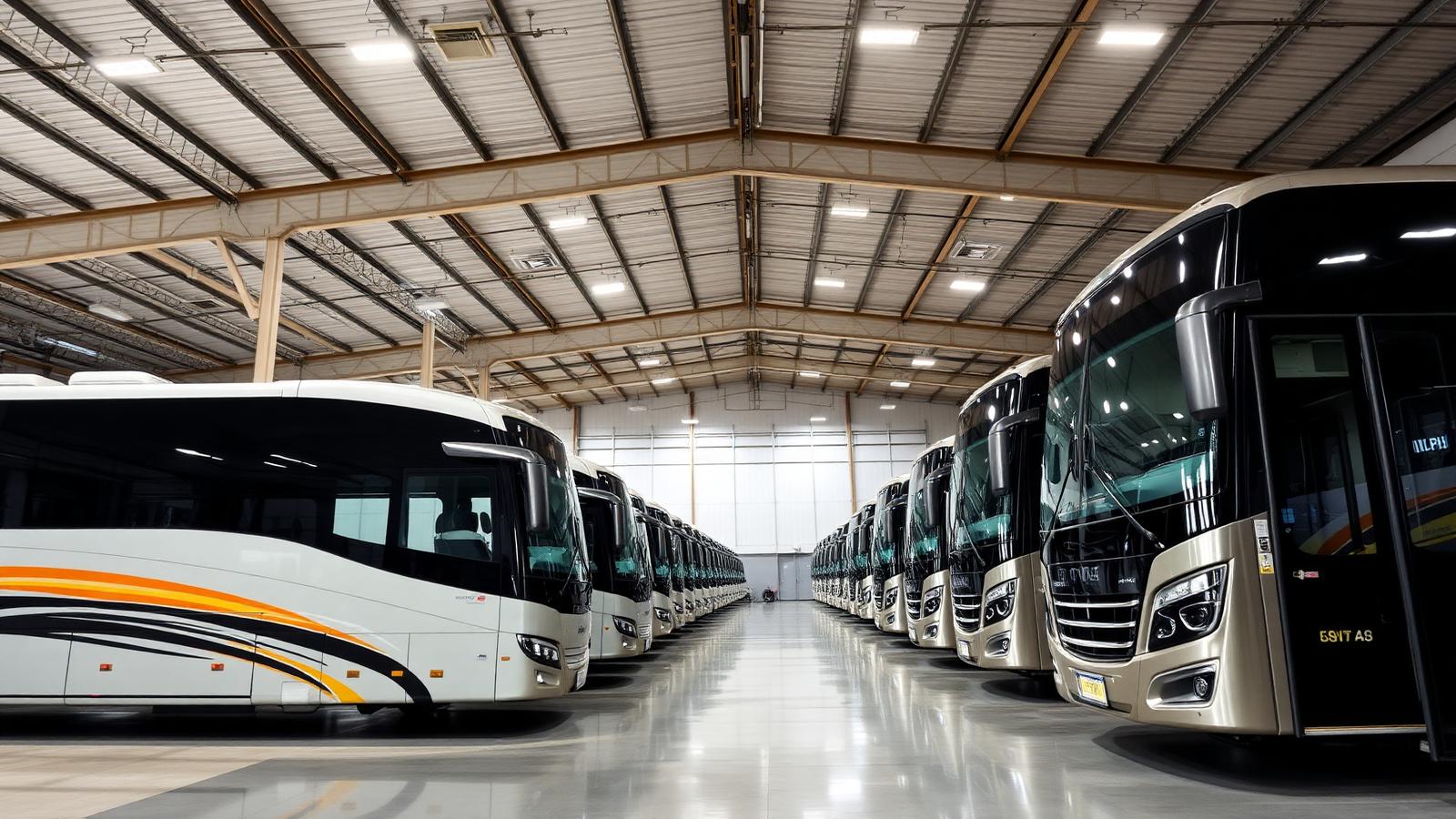 Pátio de ônibus B2BUS